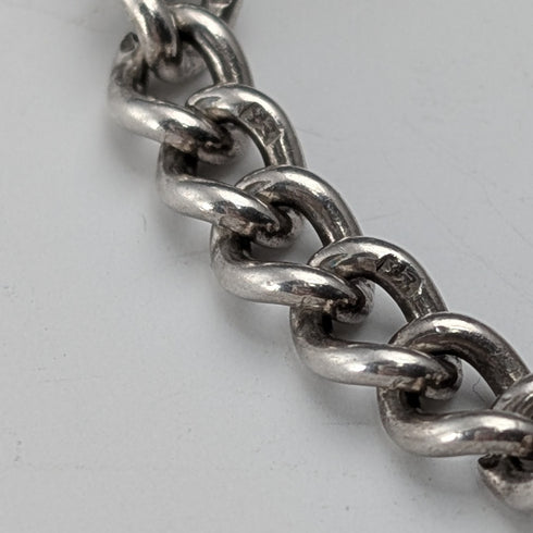 約 1970 年英國復古純銀吊飾手鍊 40 克