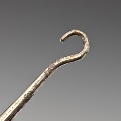 1897年 英国アンティーク 純銀ハンドル 大型ボタンフック Henry Matthews