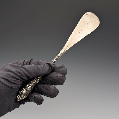 1897年 英国アンティーク 純銀ハンドル シューホーン 靴べら James Deakin & Sons