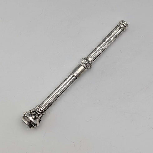 1900年頃 アンティーク シルバー製 推進式ペンシル 86-110mm