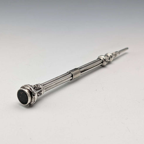 1900年頃 アンティーク シルバー製 推進式ペンシル 86-110mm