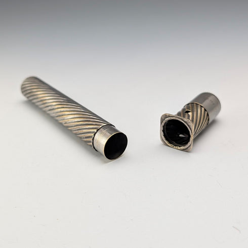 古董鍍銀旅行文具組(沾水筆、小刀)