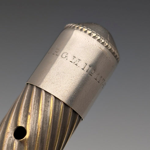 古董鍍銀旅行文具組(沾水筆、小刀)