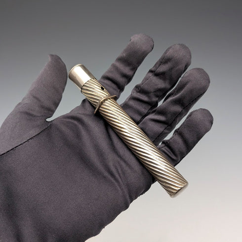 古董鍍銀旅行文具組(沾水筆、小刀)