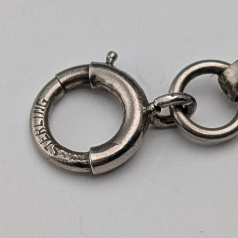 美國復古純銀花朵設計項鍊 32 克 HSB