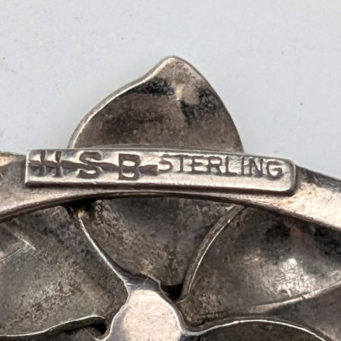 美國復古純銀花朵設計項鍊 32 克 HSB