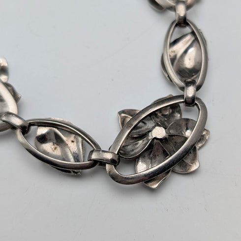 美國復古純銀花朵設計項鍊 32 克 HSB