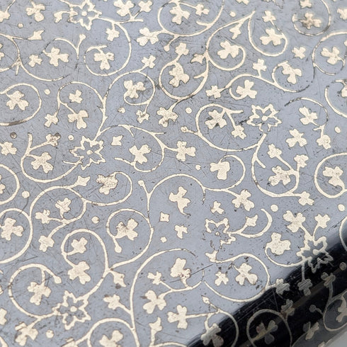 ヴィンテージ オーストリア製 アンティーク ニエロ象嵌900シルバー シガレットケース 116g