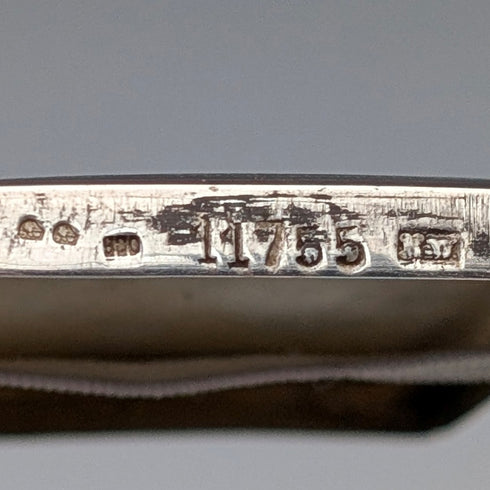 ヴィンテージ オーストリア製 アンティーク ニエロ象嵌900シルバー シガレットケース 116g