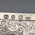 1896 British antique sterling silver card case 56g Frederick Marson