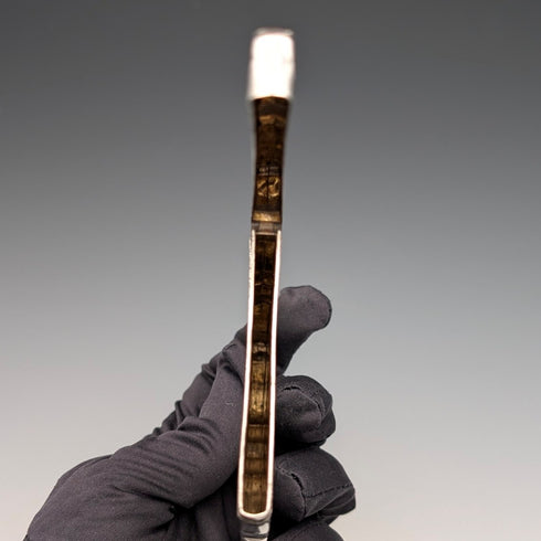 1896 British antique sterling silver card case 56g Frederick Marson