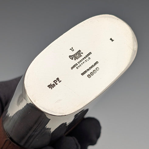 英國復古皮革和鍍銀玻璃九柱遊戲 James Dixon&Sons