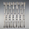 1869 British Antique All Pure Silver Fish Cutlery Set, 12 Pairs, Total Weight 1161g, Mappin Brothers