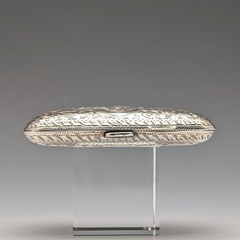 1929年 英国ヴィンテージ 純銀製 シガレットケース 59g George Frank Bickerton