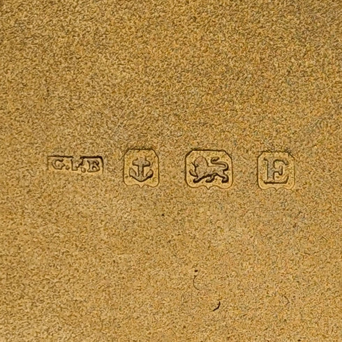 1929年 英国ヴィンテージ 純銀製 シガレットケース 59g George Frank Bickerton