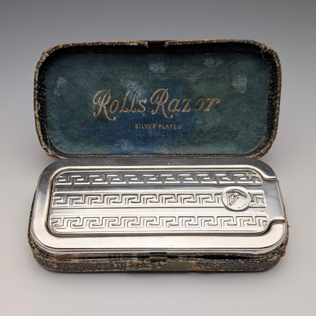 1927年頃 英国ヴィンテージ シルバープレート製 カミソリキット ケース入り Rolls Razor 1927年頃 英国ヴィンテージ シルバープレート製 カミソリキット
