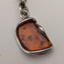 Circa 1900 British antique sterling silver Albert chain 40g sterling silver & amber fob