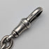 Circa 1900 British antique sterling silver Albert chain, 56g sterling silver medal fob