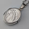 復古純銀橢圓形盒式吊墜 2.7 克帶項鍊