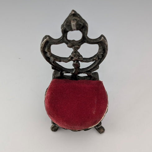 1920年代 真鍮製 椅子型 懐中時計ホルダー レッドシート