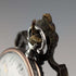 1920s Brass Chair-Shaped Pocket Watch Holder with Khaki Seat