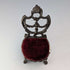 1920's Brass Chair Pocket Watch Holder Dark Red Seat