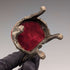1920's Brass Chair Pocket Watch Holder Dark Red Seat