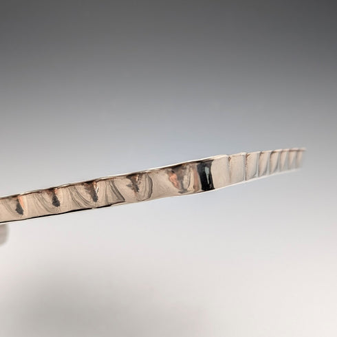 Circa 1900 British antique silver plate relief carved dressing table tray