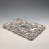 Circa 1900 British antique silver plate relief carved dressing table tray