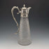 Antique British cut glass and silver plate water jug