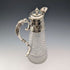 Antique British cut glass and silver plate water jug