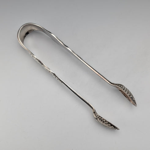 1853年 英国アンティーク シルバープレート製 シュガートング Elkington