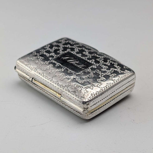 1830 British Antique William IV Sterling Silver Vinaigrette 18g Thomas Shaw