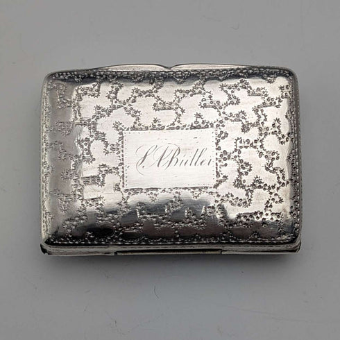 1830 British Antique William IV Sterling Silver Vinaigrette 18g Thomas Shaw