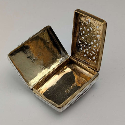 1830 British Antique William IV Sterling Silver Vinaigrette 18g Thomas Shaw