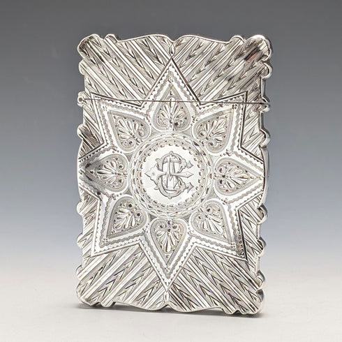 1876 年英國古董純銀卡包 60 克 Colen Hewer 柴郡