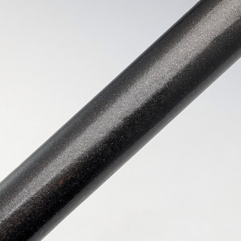 1927 British vintage black shaft, curved handle, pure silver decoration, walking stick, 88cm, J Howell & Co.