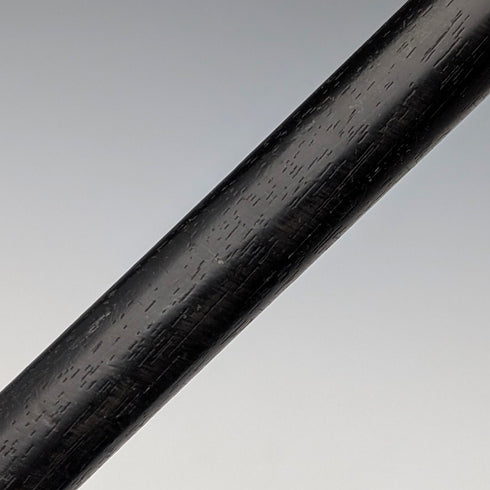 1912年 英国アンティーク 黒軸 曲がりハンドル 純銀装飾 ステッキ 杖 90cm J Howell&Co