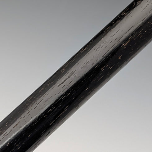 1906年 英国アンティーク 黒軸 純銀製 丸ハンドル ステッキ 杖 90cm W H Carrington