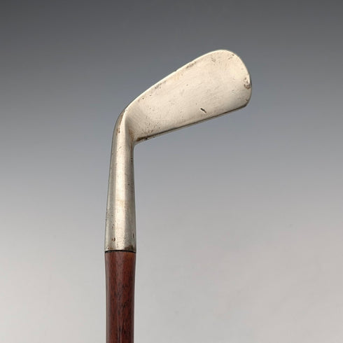 英国ヴィンテージ ゴルフクラブ型ハンドル ブラウンシャフト ステッキ 杖 92cm