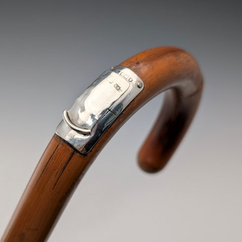 20世紀初頭 英国アンティーク ホースメジャー付きステッキ タンシャフト 93cm Swaine&Adeney