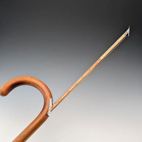 20世紀初頭 英国アンティーク ホースメジャー付きステッキ タンシャフト 93cm Swaine&Adeney