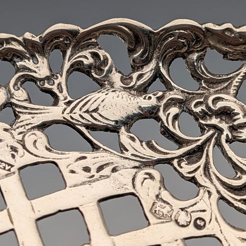 1922 年荷蘭古董 835 銀鳥裝飾切片機 43g W2V