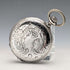 Antique Longines pocket watch, circa 1904, Art Nouveau engravings, silver side hunter case, in good working order