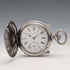 Antique Longines pocket watch, circa 1904, Art Nouveau engravings, silver side hunter case, in good working order