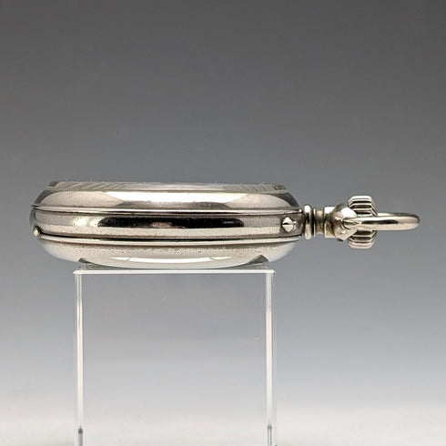 1908年頃 アンティーク ロンジン 懐中時計 オープンフェース 直径55mm 動作良好