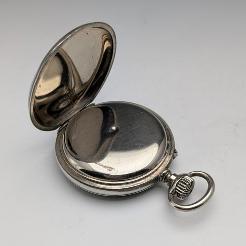 1908年頃 アンティーク ロンジン 懐中時計 オープンフェース 直径55mm 動作良好