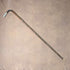 1906 British Antique Walking Stick, 92cm, Brown Handle, L-Handle, Sterling Silver Decoration, by Thomas Davis