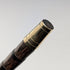 1906 British Antique Walking Stick, 92cm, Brown Handle, L-Handle, Sterling Silver Decoration, by Thomas Davis