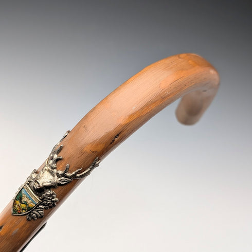 ヴィンテージ ヨーロッパ周遊 ツーリストステッキ タンシャフト 95cm